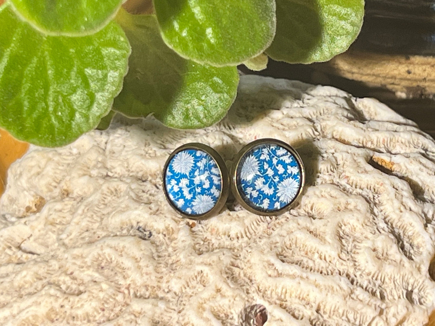 Dandelion Blues Post Earrings