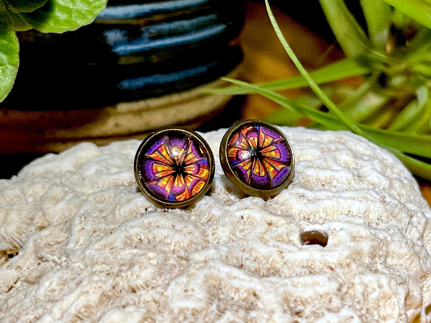 Exotic Blooms Post Earrings