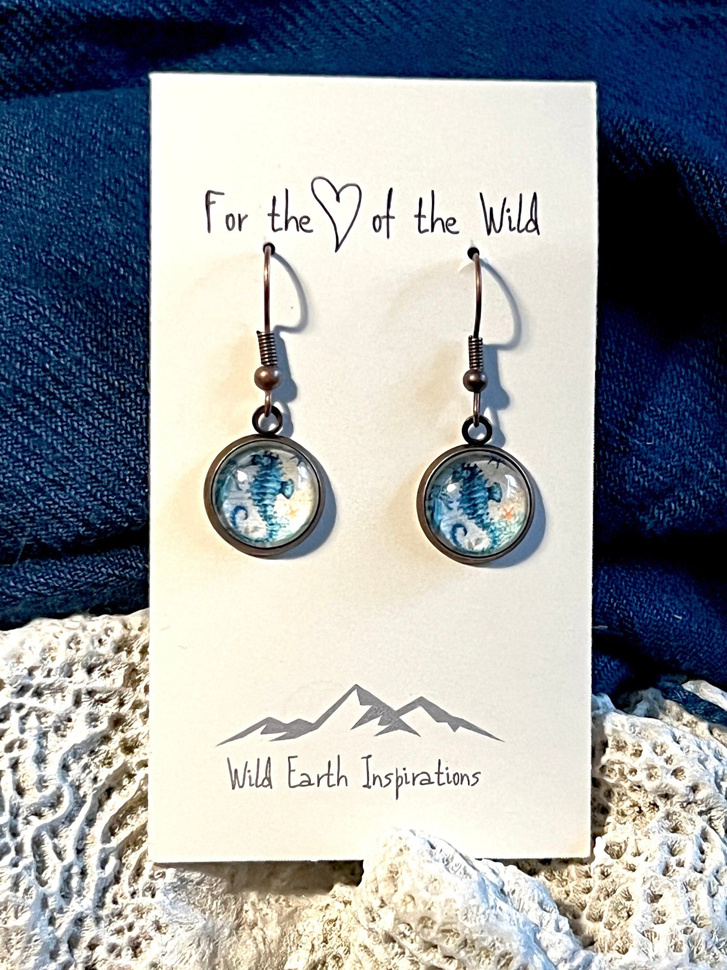 Sea Horse Shimmy Dangle Earrings