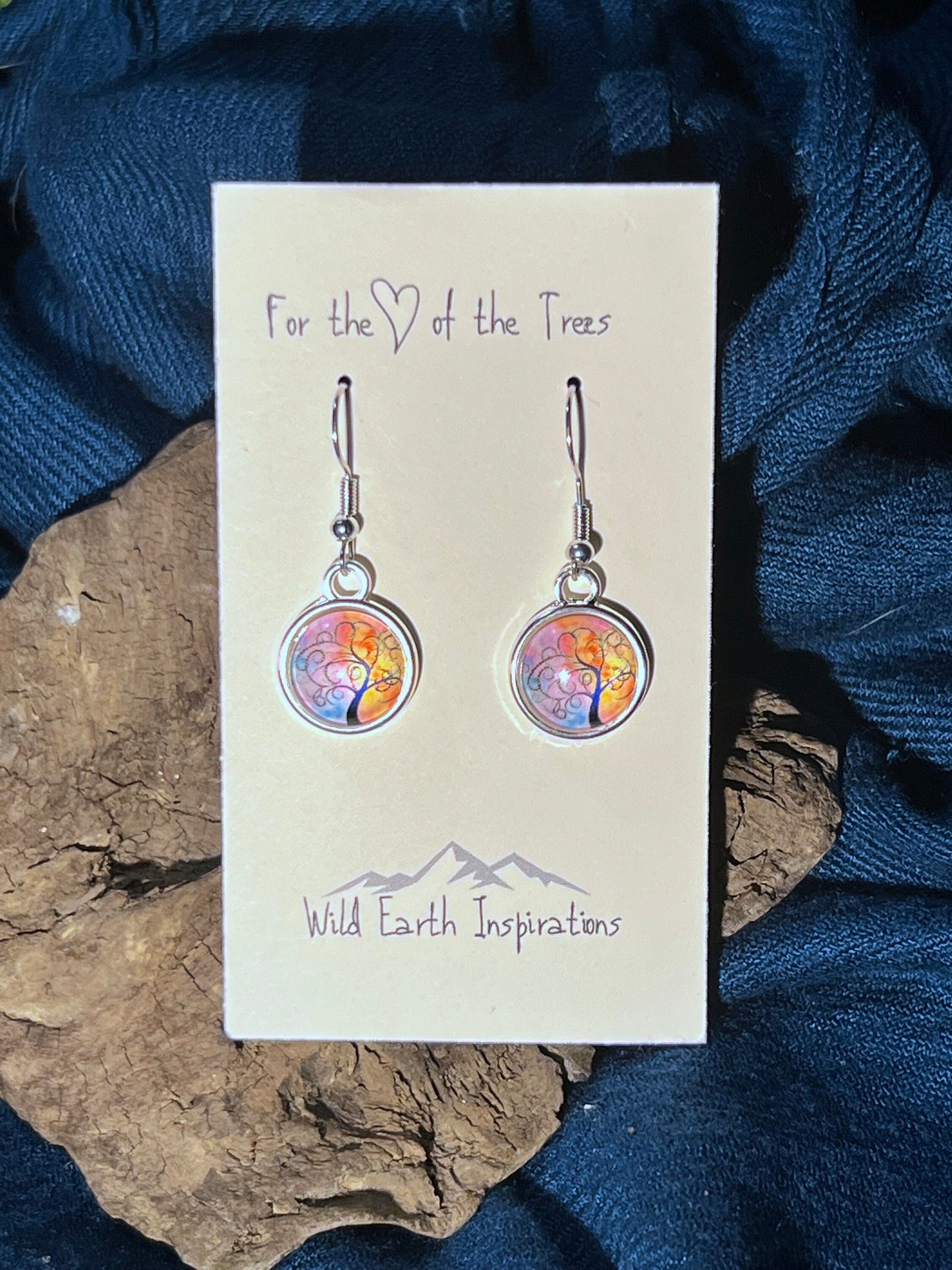 Pastel Sunset Dangle Earrings