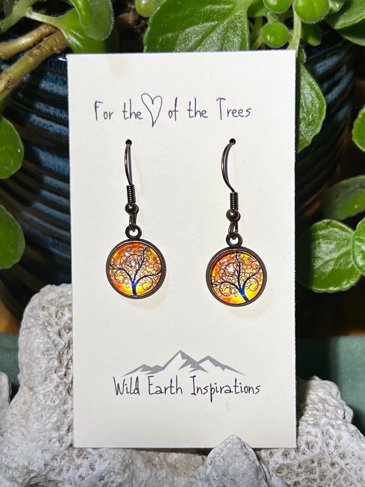 Fiery Sunrise Dangle Earrings