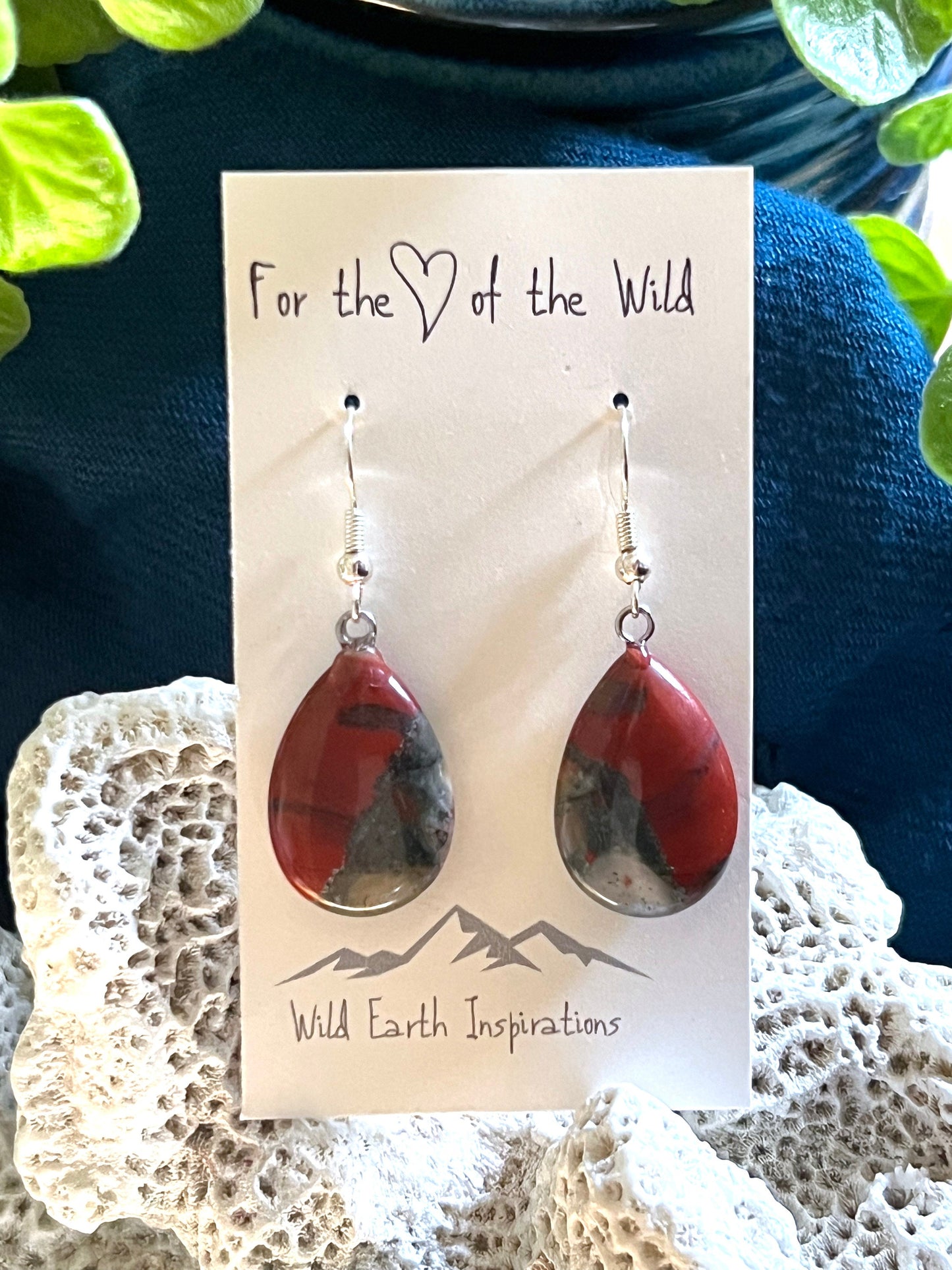 Bloodstone Earrings