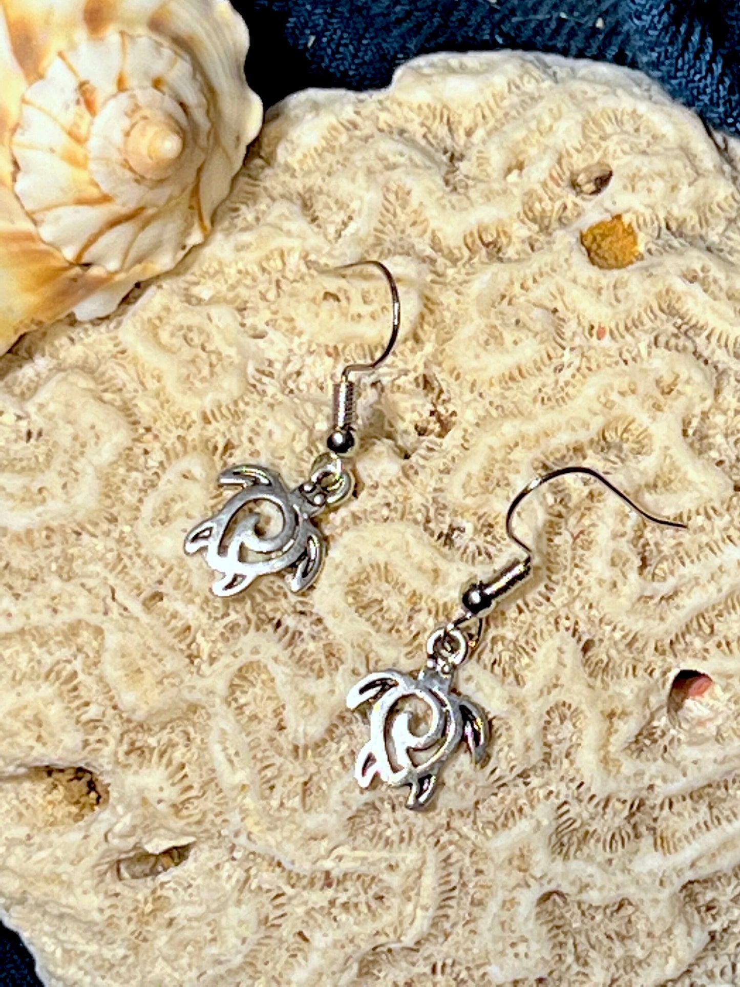 Mini Sea Turtle Earrings