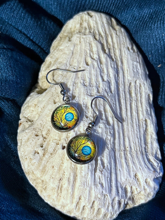 Upon a Blue Moon Earrings