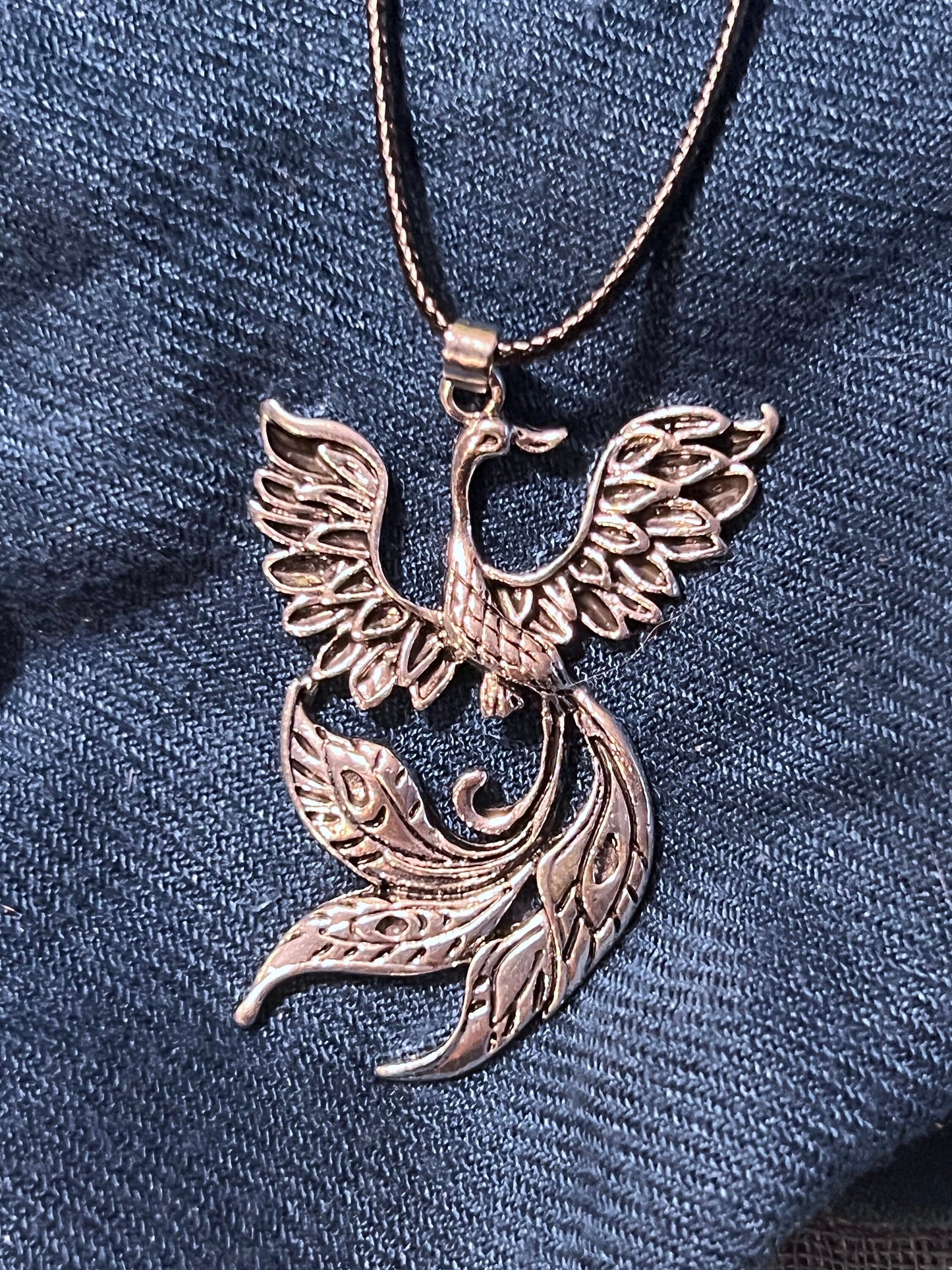 Fire Bird Pendant (with choice of chain)