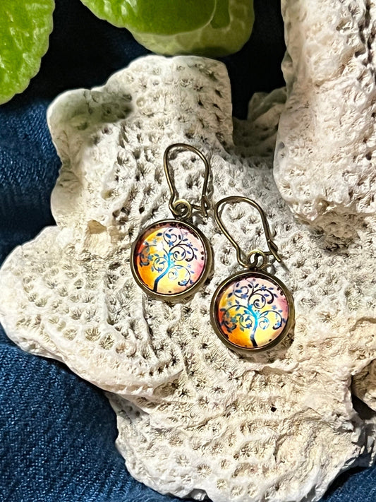 Morning Blaze Dangle Earrings