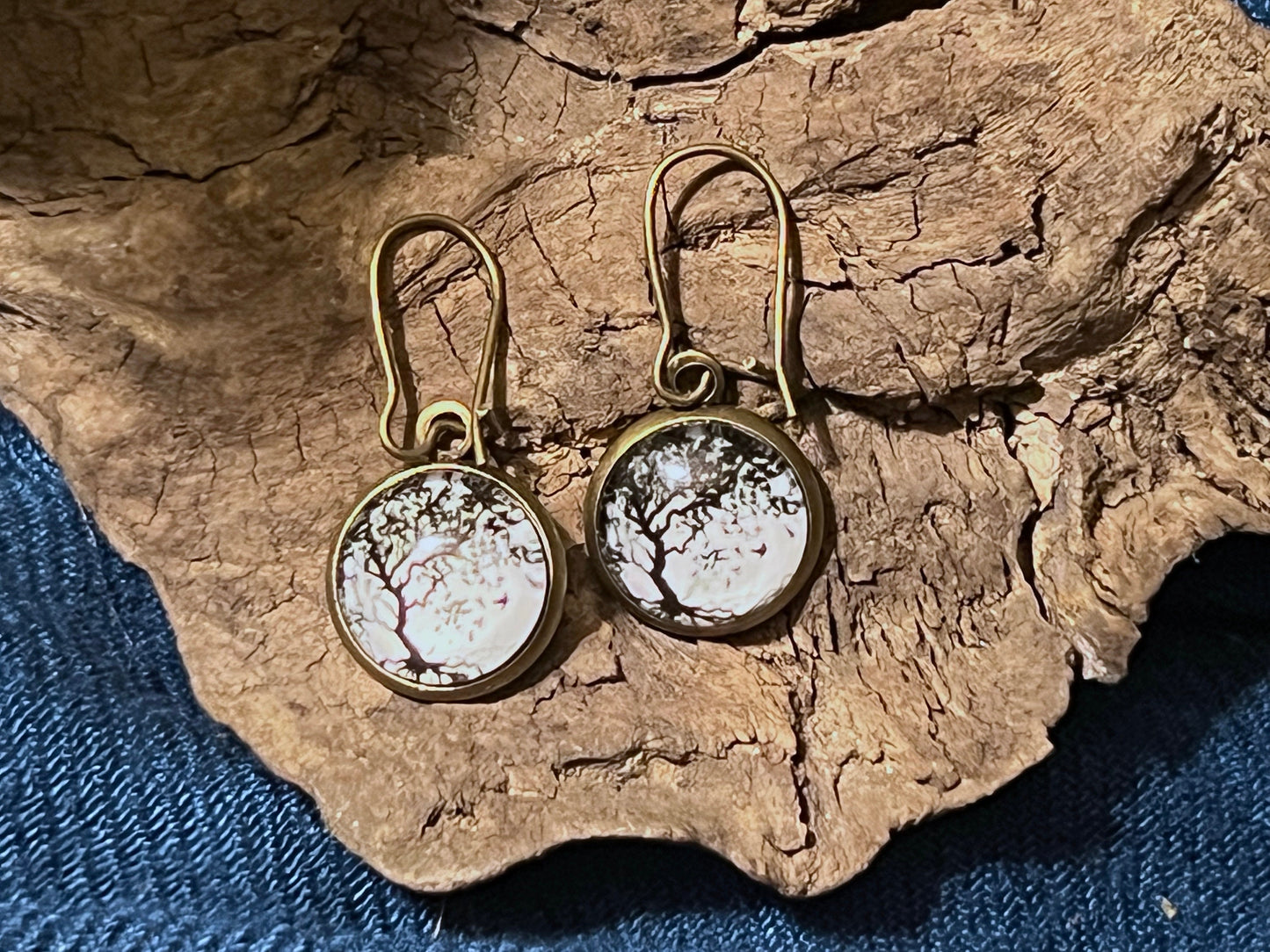 Blowing Tree Dangle Earrings