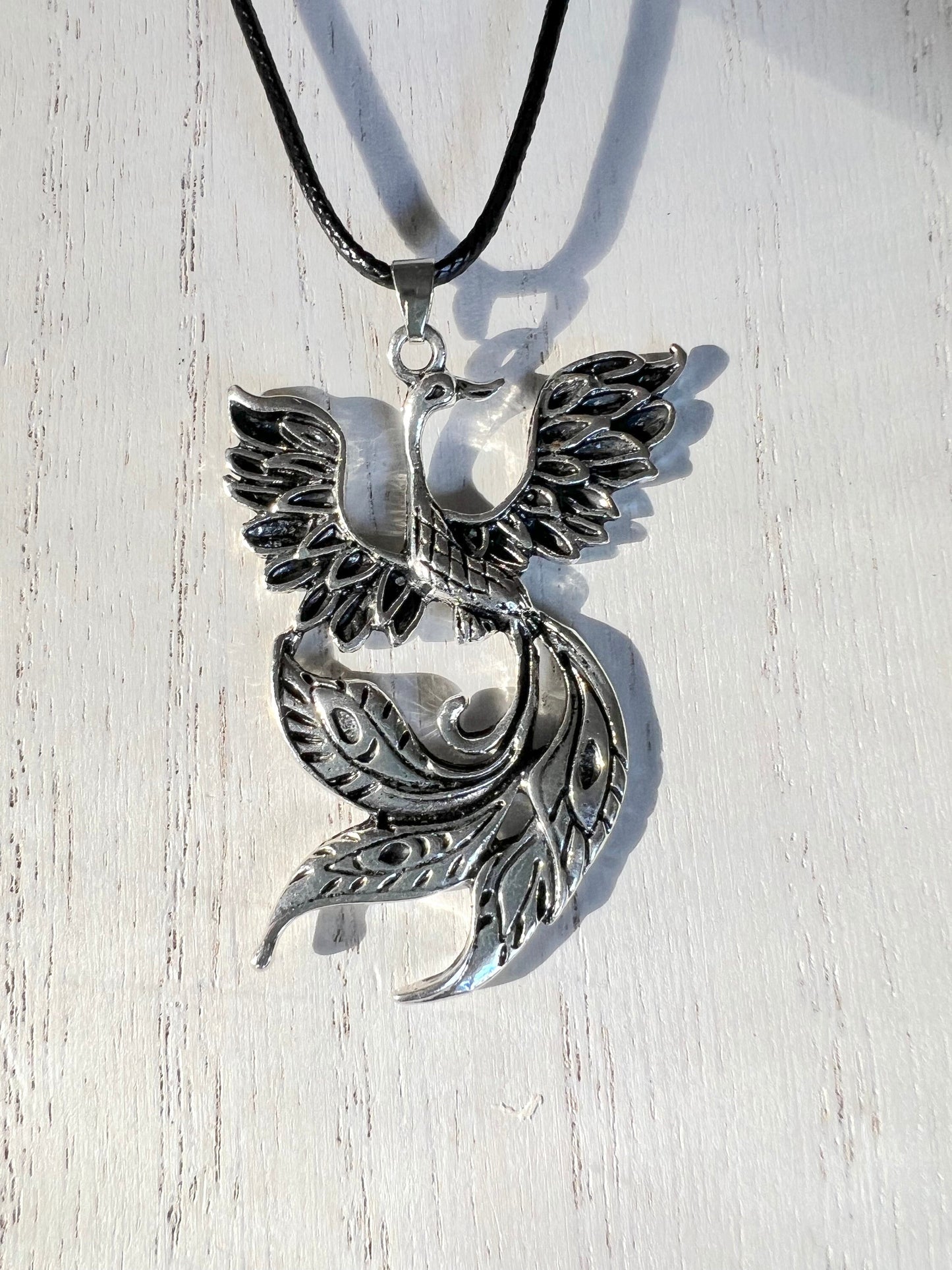 Fire Bird Pendant (with choice of chain)