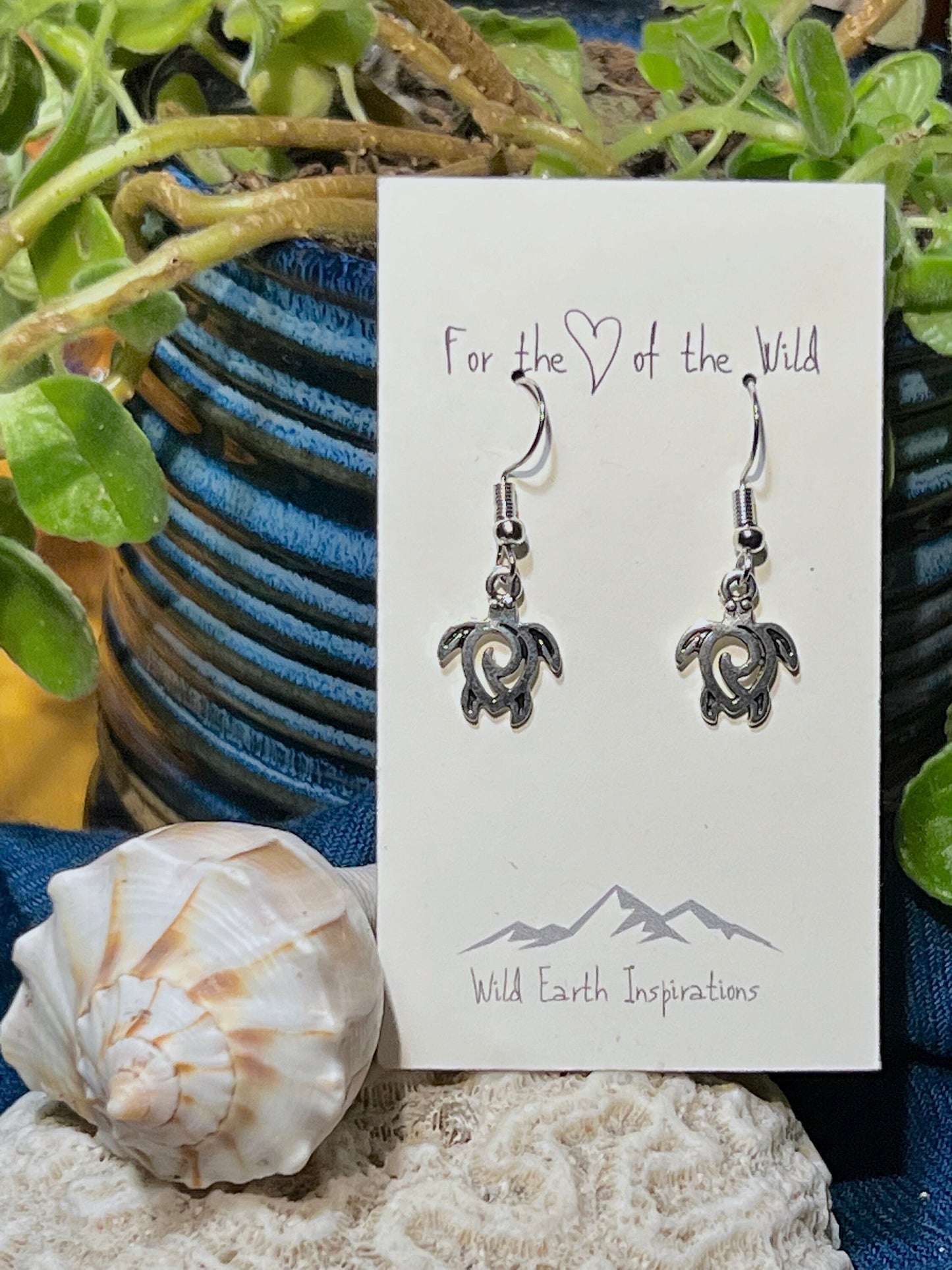 Mini Sea Turtle Earrings