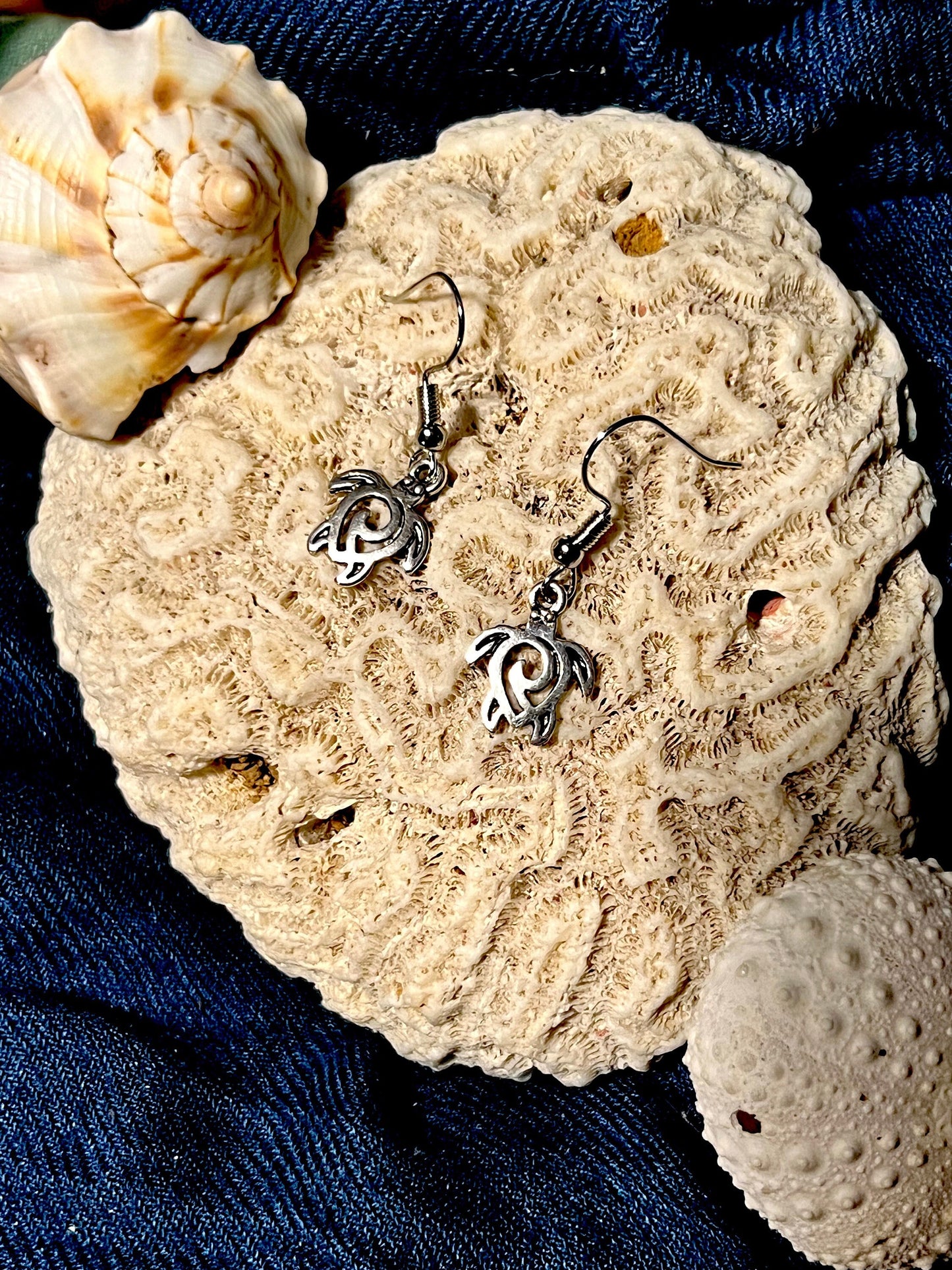 Mini Sea Turtle Earrings