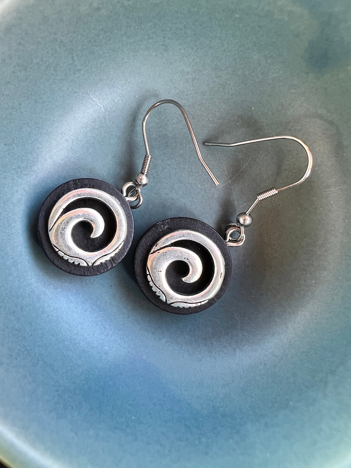 Spiral Wave Earrings