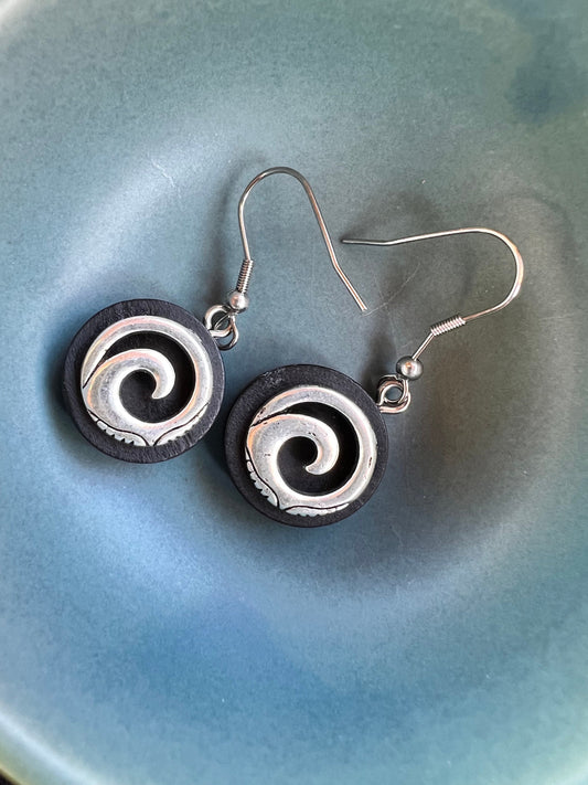 Spiral Wave Earrings