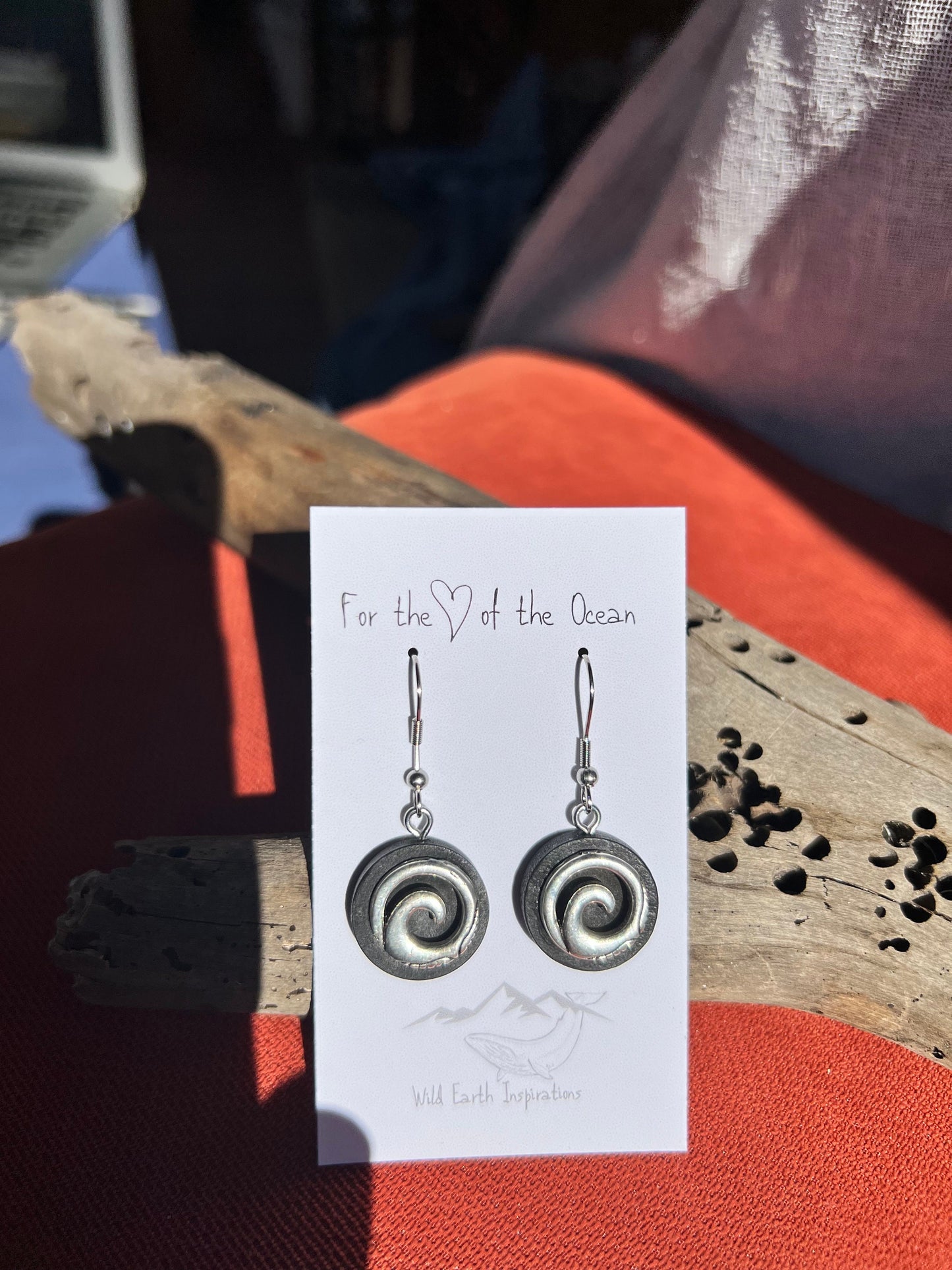 Spiral Wave Earrings